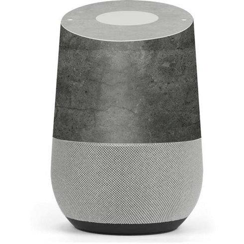 Dark Iron Grey Concrete Google Home Skin